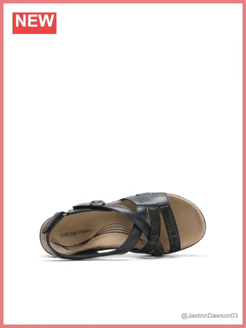 Open Toe Wedge Sandals with Cushioned Footbed, Adjustable Straps